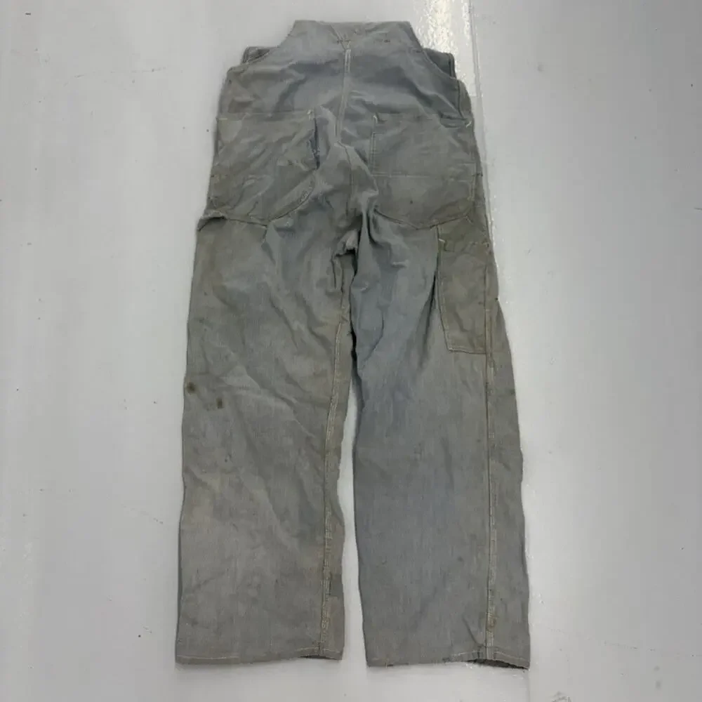 Vintage 50s Lee Long L Hickory Stripe Union Overalls 36x29